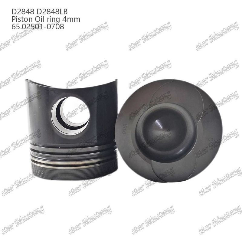 پیستون D2848 D2848LB حلقه روغن 4mm 65.02501-0708 برای قطعات تعمیر موتور دیزل دوسان