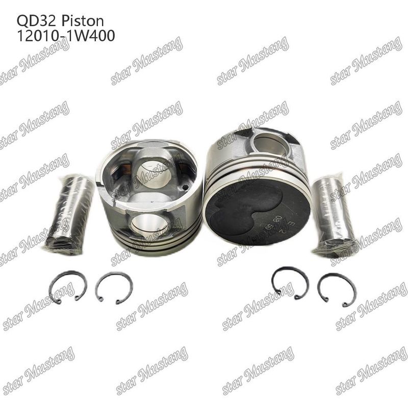 پیستون موتور QD32 با گالری روغن 12010-1W400 برای قطعات یدکی موتور میتسوبیشی