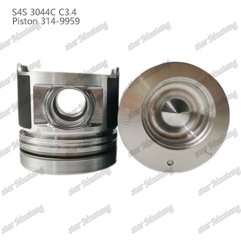 S4S 3044C C3.4 825 موتور پیستون Alfin اتاق اندازه 53mm 60mm حلقه روغن 4mm 314-9959 برای قطعات معدنی موتور Mitsubishi