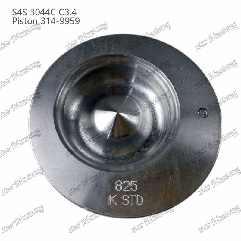 S4S 3044C C3.4 825 موتور پیستون Alfin اتاق اندازه 53mm 60mm حلقه روغن 4mm 314-9959 برای قطعات معدنی موتور Mitsubishi