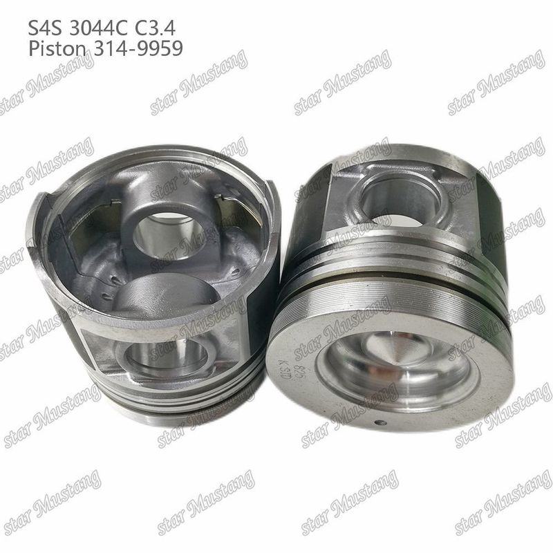 S4S 3044C C3.4 825 موتور پیستون Alfin اتاق اندازه 53mm 60mm حلقه روغن 4mm 314-9959 برای قطعات معدنی موتور Mitsubishi