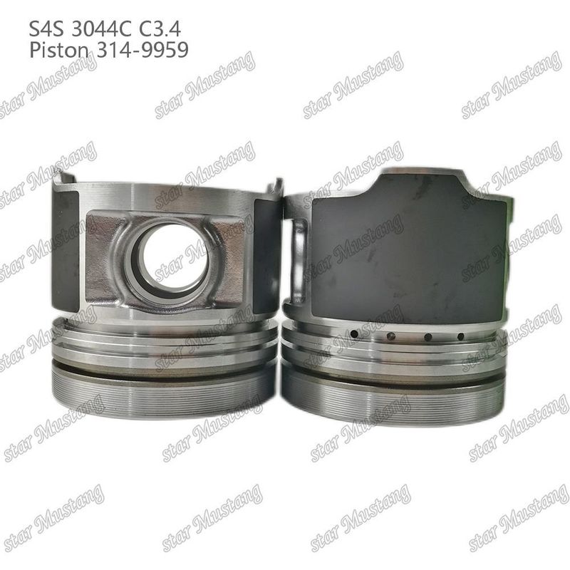 S4S 3044C C3.4 825 موتور پیستون Alfin اتاق اندازه 53mm 60mm حلقه روغن 4mm 314-9959 برای قطعات معدنی موتور Mitsubishi