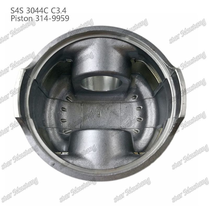 S4S 3044C C3.4 825 موتور پیستون Alfin اتاق اندازه 53mm 60mm حلقه روغن 4mm 314-9959 برای قطعات معدنی موتور Mitsubishi