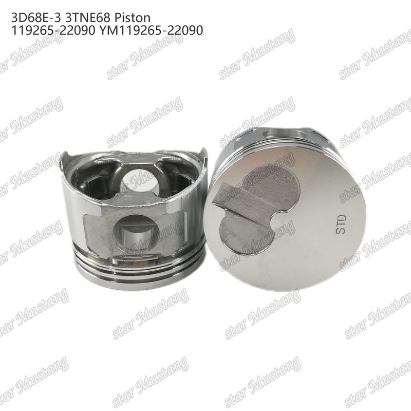 پیستون 3D68E-3 3TNE68 ارتفاع 53mm 119265-22090 YM119265-22090 برای قطعات تعمیر موتور دیزل یانمار