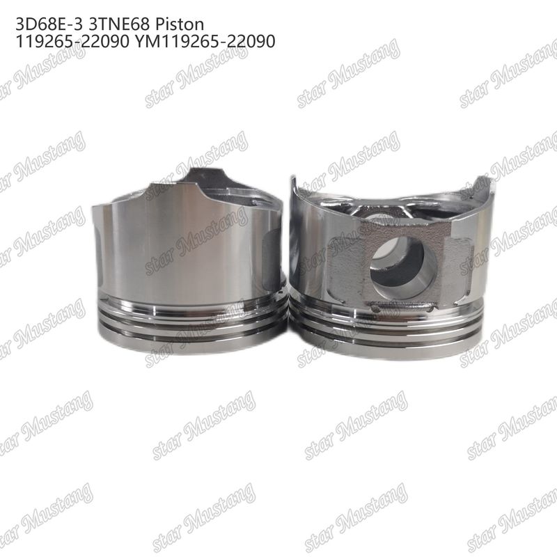 پیستون 3D68E-3 3TNE68 ارتفاع 53mm 119265-22090 YM119265-22090 برای قطعات تعمیر موتور دیزل یانمار