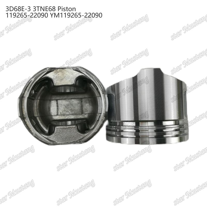 پیستون 3D68E-3 3TNE68 ارتفاع 53mm 119265-22090 YM119265-22090 برای قطعات تعمیر موتور دیزل یانمار
