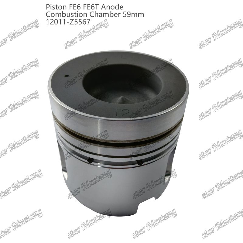 FE6 FE6T موتور پستن اتاق اندازه 59mm 3x2x4mm 12011-Z5567 برای قطعات معدنی موتور نیسان