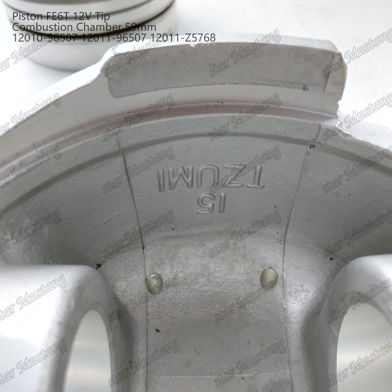 FE6T موتور پیستون 12V اتاق اندازه 59mm 3x2x4mm 12010-96507 12011-96507 12011-Z5768 برای قطعات معدنی موتور نیسان