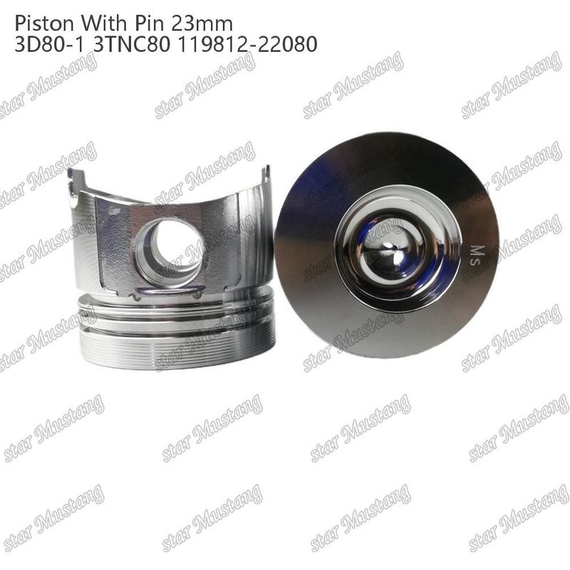 پیستون 3D80-1 3TNC80 PIN SIZE 23mm 119812-22080 برای قطعات تعمیر موتور دیزل یانمار