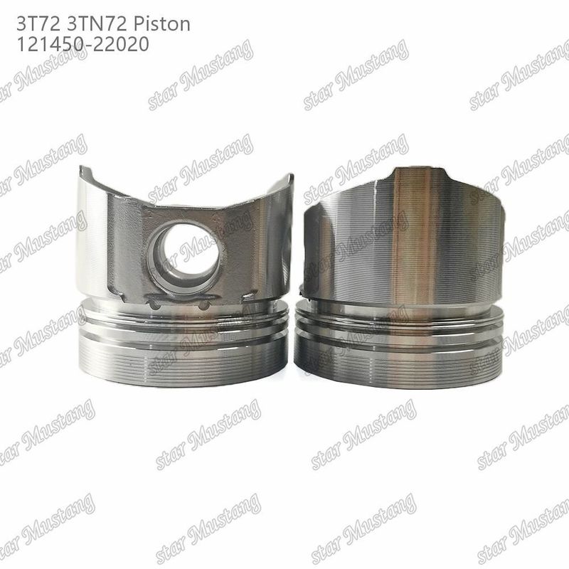 پیستون 3TN72 3T72 پایین صاف 65.5mm ارتفاع 121450-22020 برای قطعات تعمیر موتور دیزل یانمار