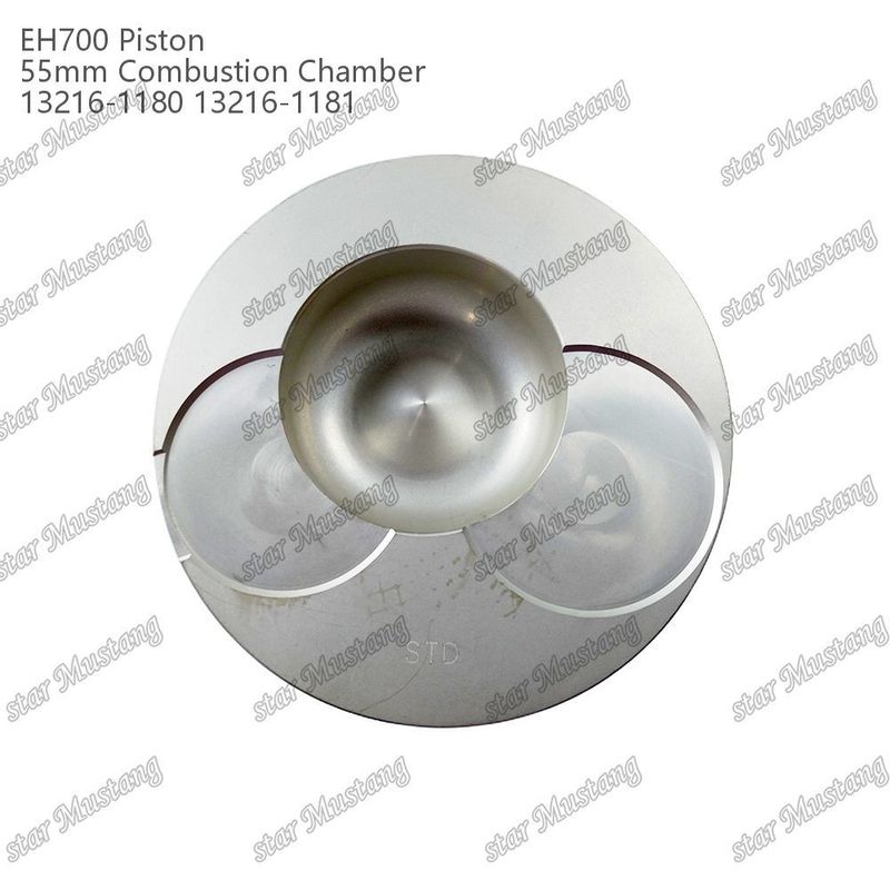 پیستون EH700 55mm اتاق احتراق 13216-1181 13216-1180 برای بخش های تعمیر موتور دیزل های Hino