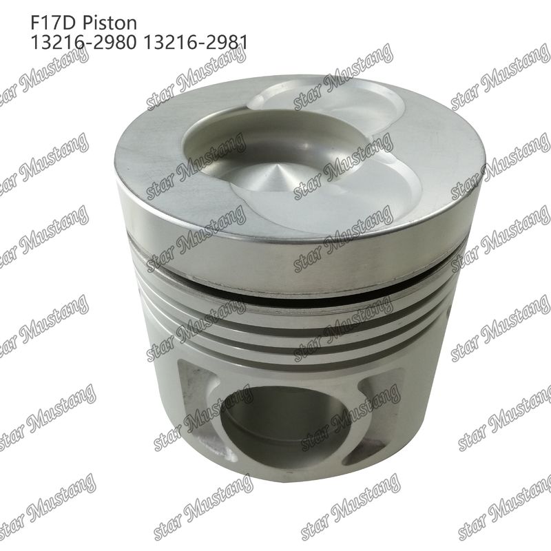 پیستون F17D اتاق احتراق 69mm 13216-2980 13216-2981 برای بخش های تعمیر موتور دیزل Hino