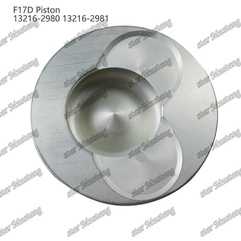 پیستون F17D اتاق احتراق 69mm 13216-2980 13216-2981 برای بخش های تعمیر موتور دیزل Hino