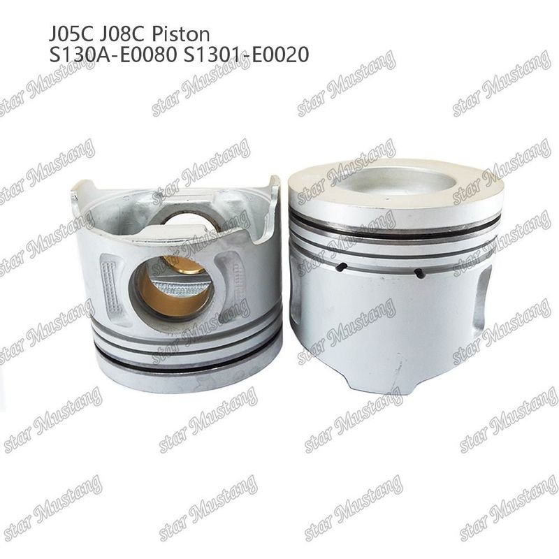 پیستون J05C J08C با آستین مس 65mm اتاق احتراق خنک کننده داخلی S130A-E0080 S1301-E0020 برای Hino