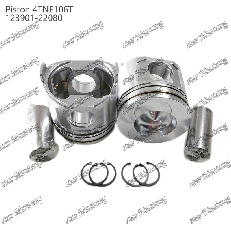 پیستون 4TNE106T با چاپ دریچه 123901-22080 برای قطعات تعمیر موتور دیزل یانمار
