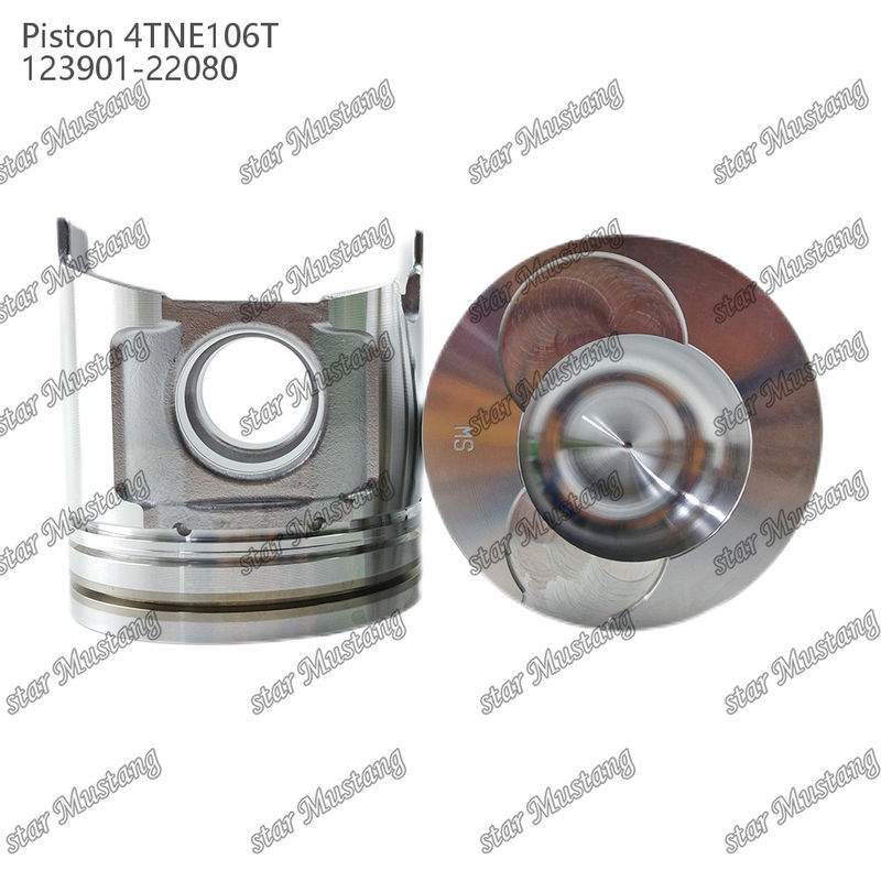 پیستون 4TNE106T با چاپ دریچه 123901-22080 برای قطعات تعمیر موتور دیزل یانمار
