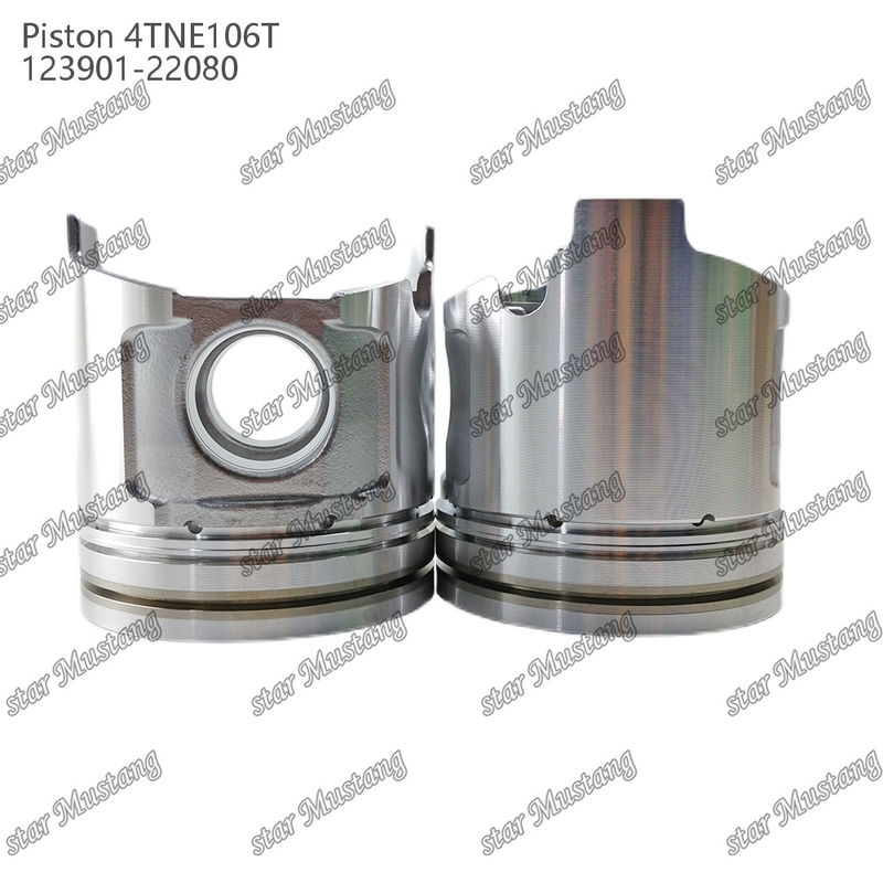 پیستون 4TNE106T با چاپ دریچه 123901-22080 برای قطعات تعمیر موتور دیزل یانمار