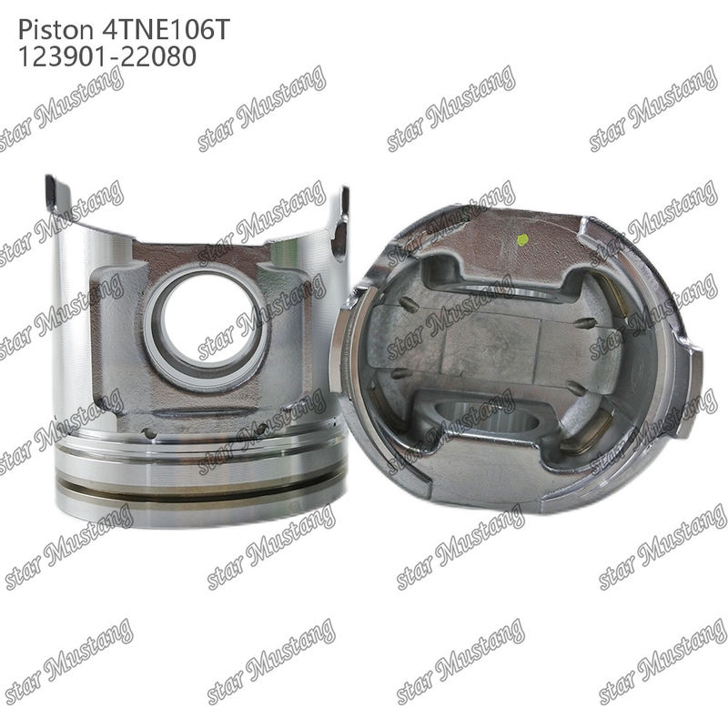 پیستون 4TNE106T با چاپ دریچه 123901-22080 برای قطعات تعمیر موتور دیزل یانمار