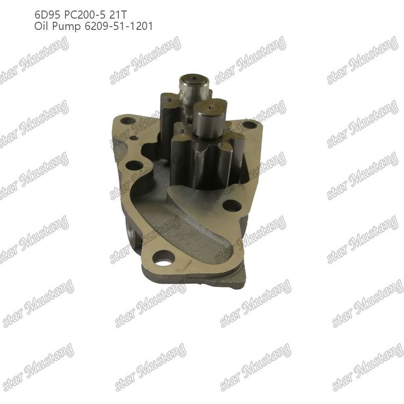 پمپ روغن 6D95 PC200-5 21T 6209-51-1201 برای قطعات معدنی موتور Kumatsu