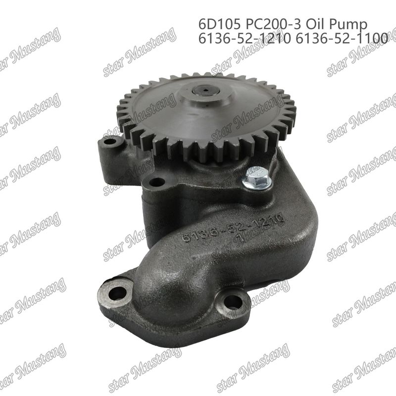 پمپ روغن 6D105 PC200-3 6136-52-1210 6136-52-1100 برای قطعات معدنی موتور Kumatsu