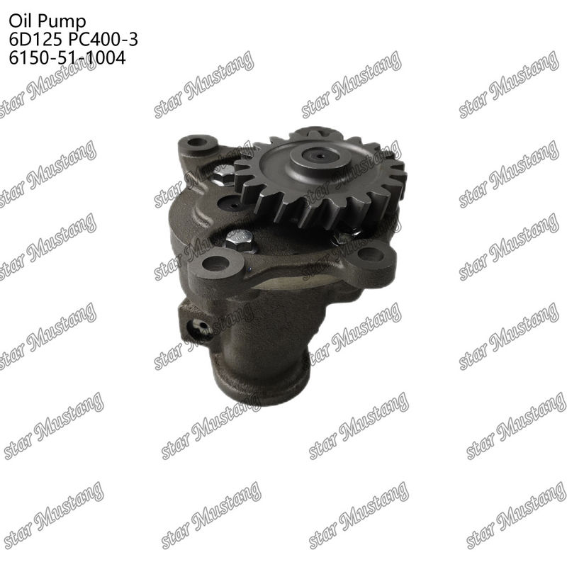 پمپ روغن 6D125 PC400-3 فلات 6150-51-1004 برای قطعات معدنی موتور Kumatsu