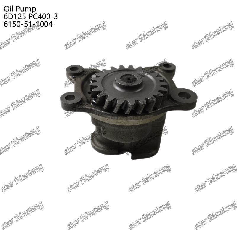 پمپ روغن 6D125 PC400-3 فلات 6150-51-1004 برای قطعات معدنی موتور Kumatsu