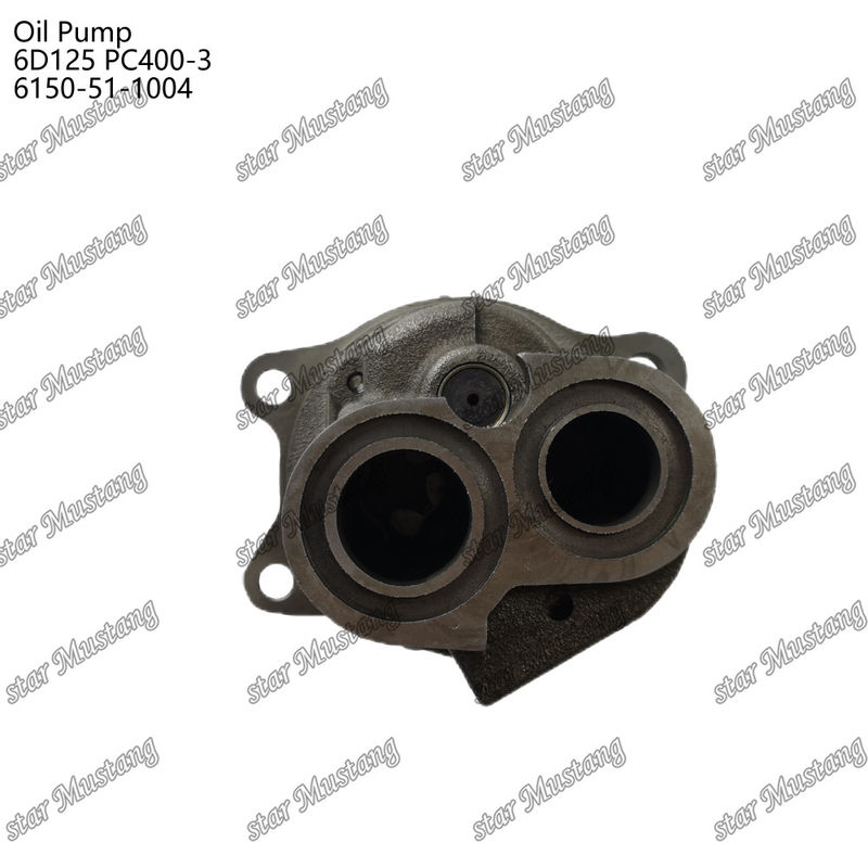 پمپ روغن 6D125 PC400-3 فلات 6150-51-1004 برای قطعات معدنی موتور Kumatsu
