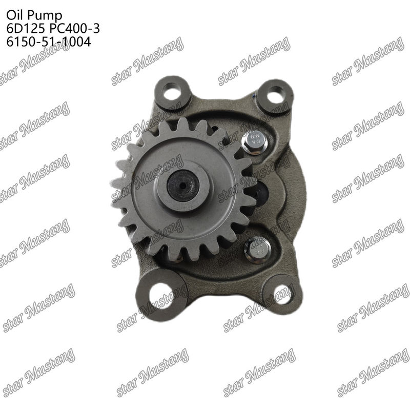 پمپ روغن 6D125 PC400-3 فلات 6150-51-1004 برای قطعات معدنی موتور Kumatsu