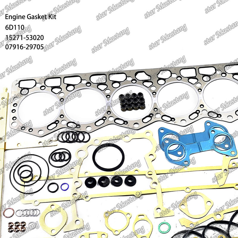 6D110 مجموعه گاسکت کامل 6138-K1-9901 6138-K2-9901 مناسب برای کاماتسو