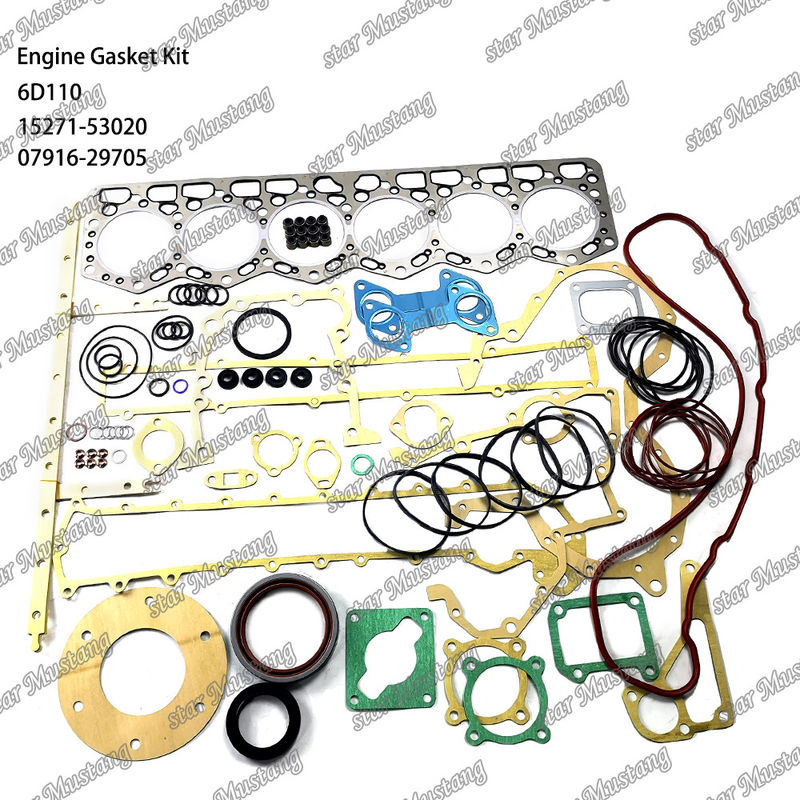 6D110 مجموعه گاسکت کامل 6138-K1-9901 6138-K2-9901 مناسب برای کاماتسو