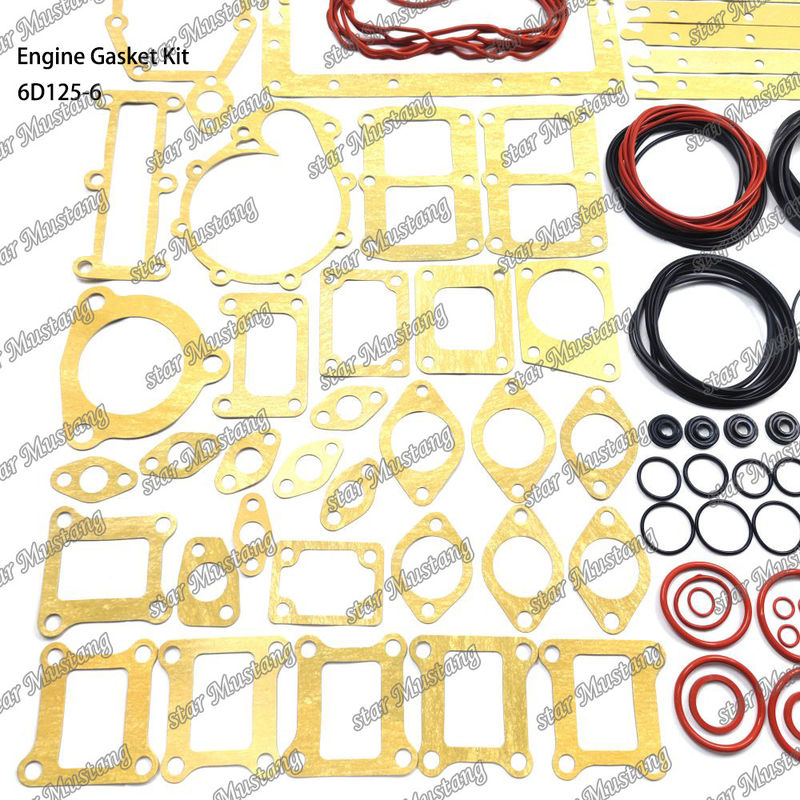 کیت گاسکت کامل 6D125-6 مجموعه گاسکت برای قطعات تعمیر موتور دیزل کوماتسو