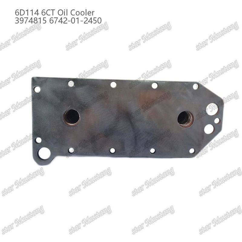 Oil Cooler 6D114 6CT 3974815 6742-01-2450 For Cummins Engine Spare Parts