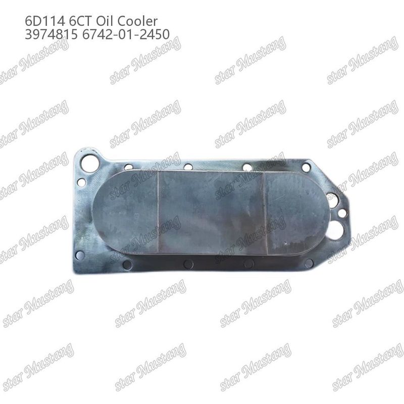 Oil Cooler 6D114 6CT 3974815 6742-01-2450 For Cummins Engine Spare Parts