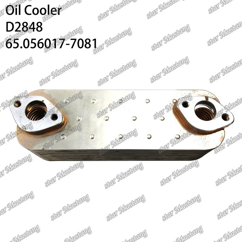 Oil Cooler D2848 DV11 Euro-4 65.056017-7081 For Doosan Engine Spare Parts