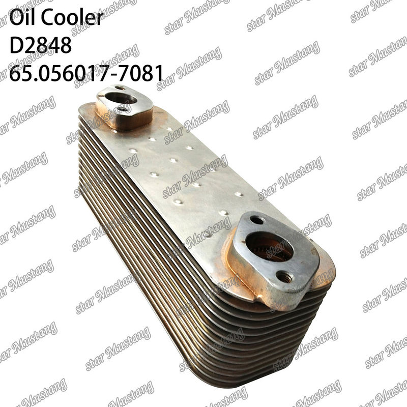 Oil Cooler D2848 DV11 Euro-4 65.056017-7081 For Doosan Engine Spare Parts