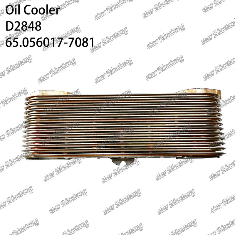 Oil Cooler D2848 DV11 Euro-4 65.056017-7081 For Doosan Engine Spare Parts