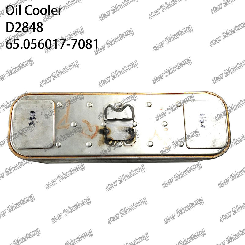 Oil Cooler D2848 DV11 Euro-4 65.056017-7081 For Doosan Engine Spare Parts