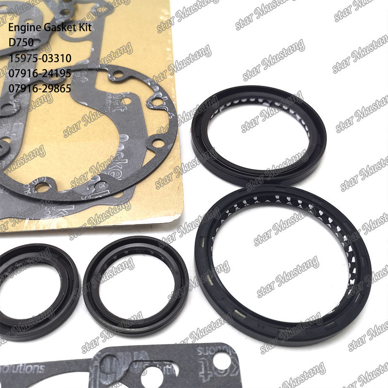 D750 بسته بندی کامل گاسکت سر گاسکت 15975-03310 بالا 07916-24195 پایین 07916-29865 مناسب برای کوبوتا