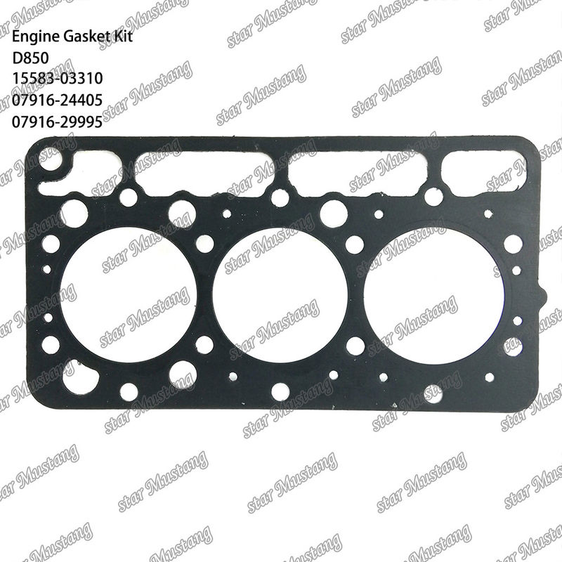 D850 بسته بندی کامل گاسکت سر گاسکت 15583-03310 بالا 07916-24405 پایین 07916-29995 مناسب برای کوبوتا