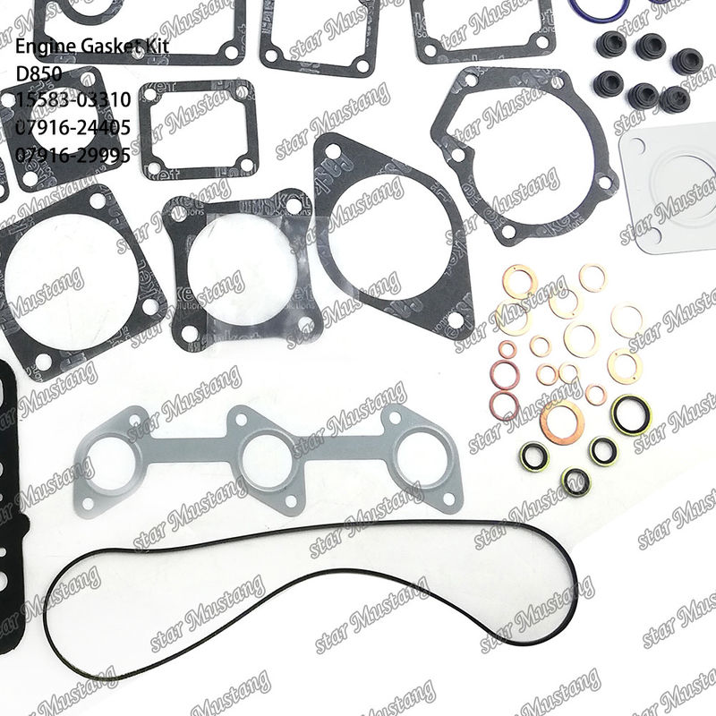 D850 بسته بندی کامل گاسکت سر گاسکت 15583-03310 بالا 07916-24405 پایین 07916-29995 مناسب برای کوبوتا