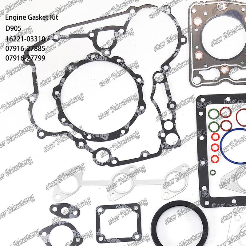D905 بسته بندی کامل گاسکت سر گاسکت 16221-03310 بالا 07916-27885 پایین 07916-27799 مناسب برای کوبوتا