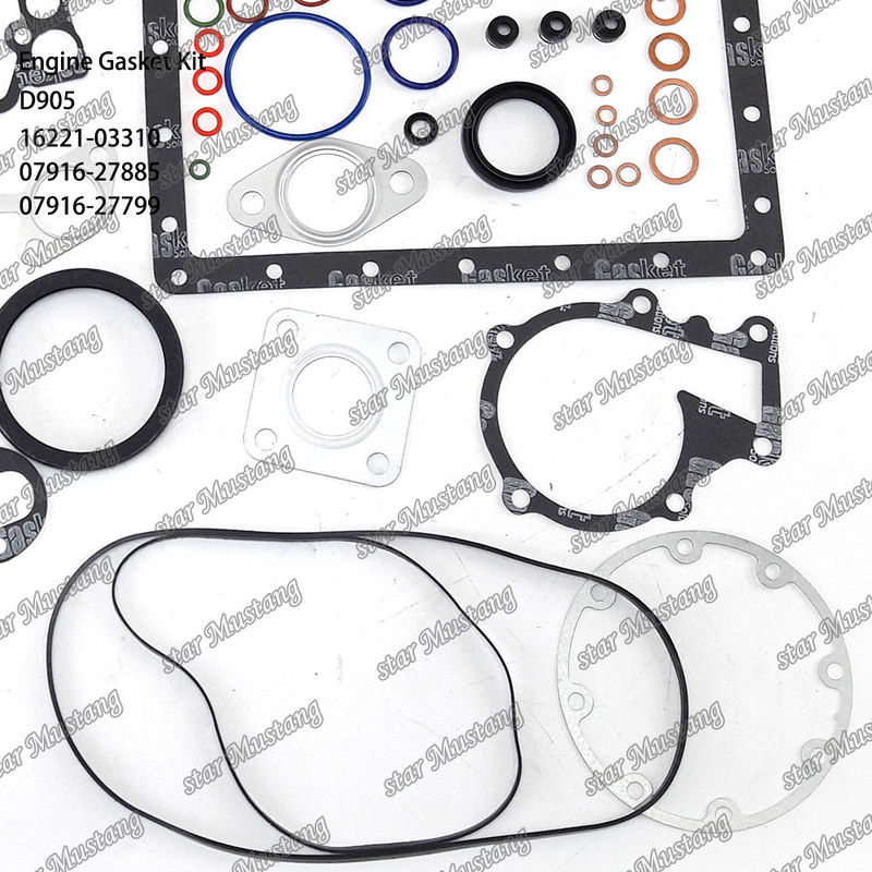 D905 بسته بندی کامل گاسکت سر گاسکت 16221-03310 بالا 07916-27885 پایین 07916-27799 مناسب برای کوبوتا