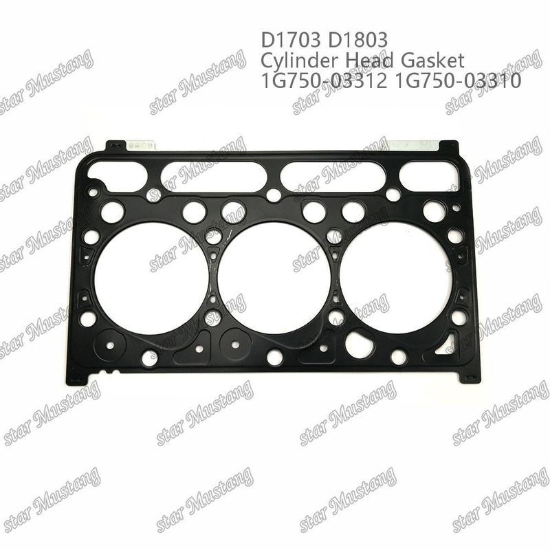 D1703 D1803 گازکت سر سیلندر فلزی 1.20mm 1G750-03312 1G750-03310 مناسب برای موتور کوباتا