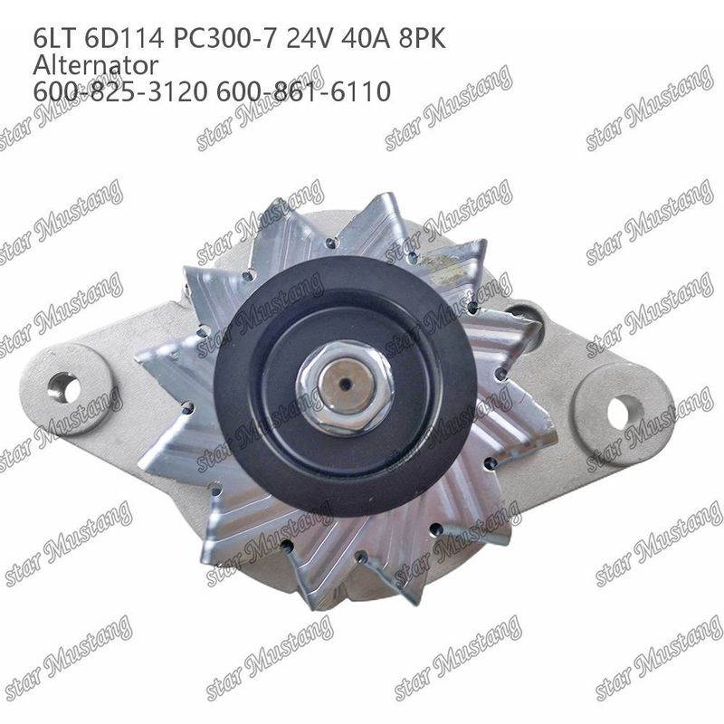 آلترناتور 6LT 6D114 PC300-7 24V 40A 8PK 600-825-3120 600-861-6110