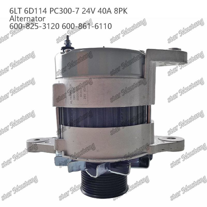 آلترناتور 6LT 6D114 PC300-7 24V 40A 8PK 600-825-3120 600-861-6110