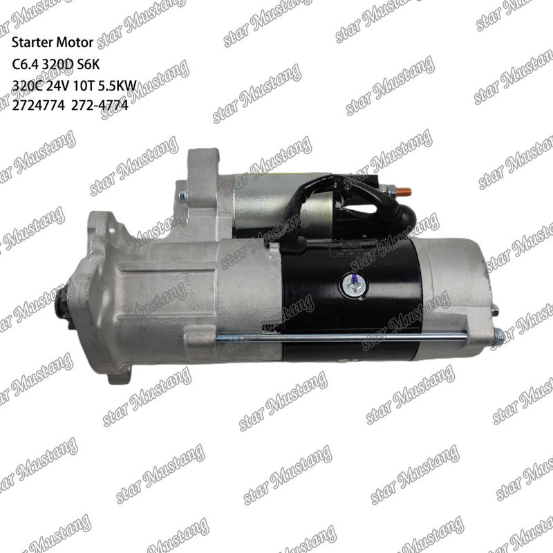 موتور استارتر موتور C6.4 320D S6K 320C 24V 10T 5.5KW 2724774 272-4774 برای قطعات معدنی موتور Caterpillar