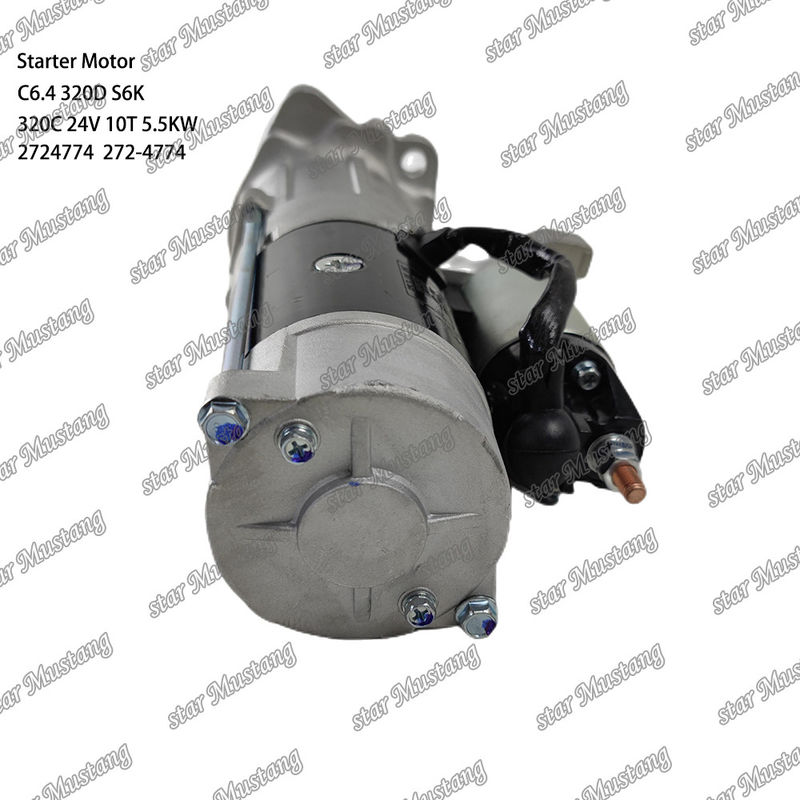 موتور استارتر موتور C6.4 320D S6K 320C 24V 10T 5.5KW 2724774 272-4774 برای قطعات معدنی موتور Caterpillar