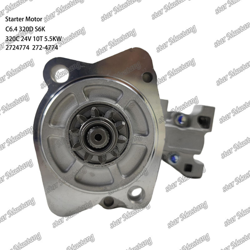 موتور استارتر موتور C6.4 320D S6K 320C 24V 10T 5.5KW 2724774 272-4774 برای قطعات معدنی موتور Caterpillar
