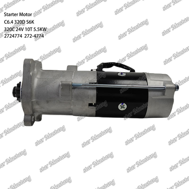 موتور استارتر موتور C6.4 320D S6K 320C 24V 10T 5.5KW 2724774 272-4774 برای قطعات معدنی موتور Caterpillar