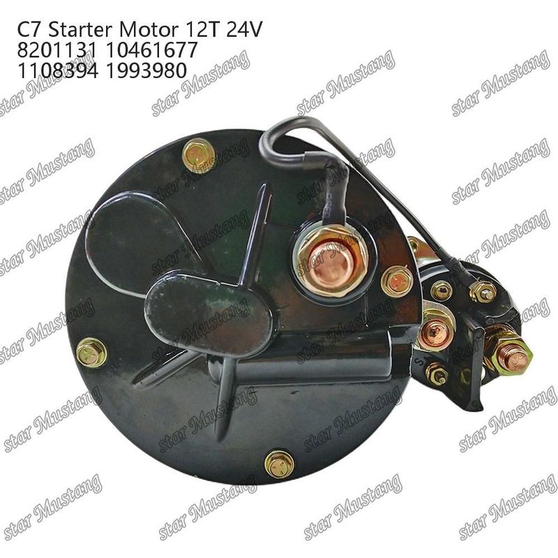 موتور استارتر موتور C7 12T 24V 8201131 10461677 1108394 1993980 برای قطعات معدنی موتور Caterpillar